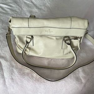 Kate Spade Bone Colored Leather Shoulder Bag